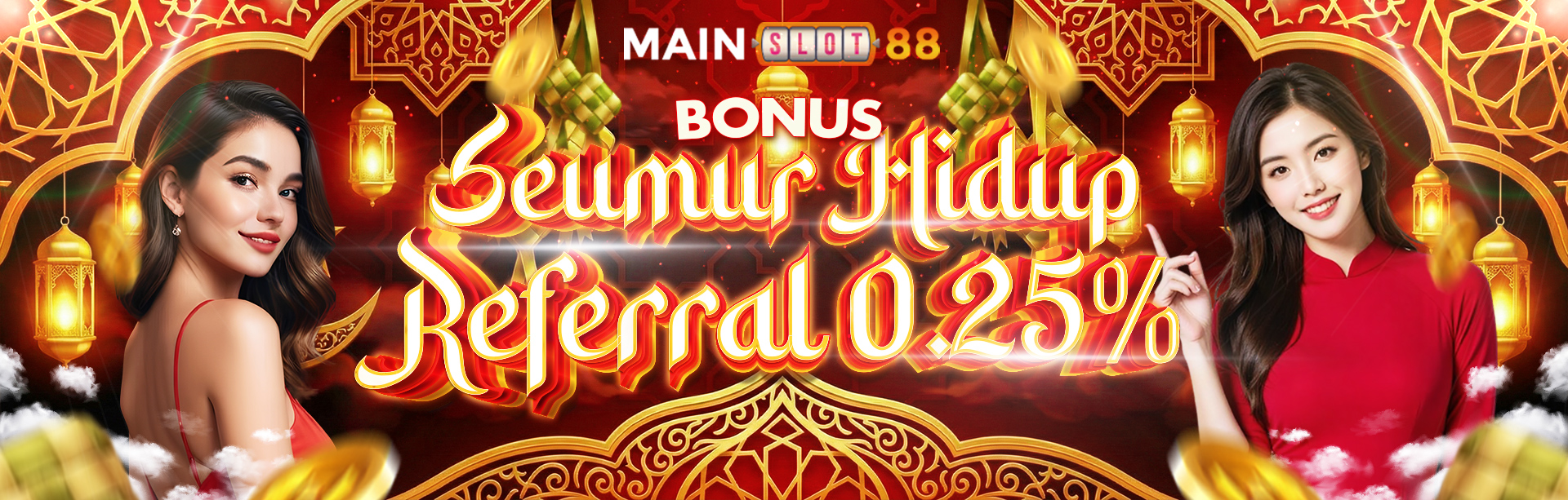 BONUS REFERRAL 0,25% SEMUA GAMES !